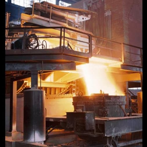 Steel mill foundry — molten metal casting, representing our core customer base